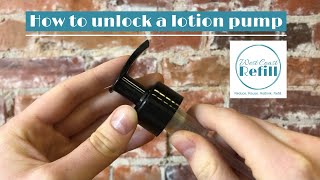 Tutorial How to unlock a lotion pump [upl. by Latricia]