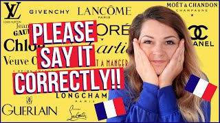 20 French Brands YOU Pronounce Wrong commonly mispronounced French Brands [upl. by Eednar22]