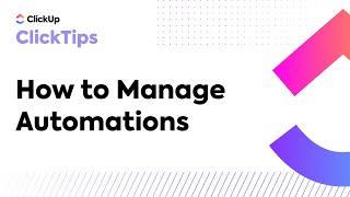 How to Manage Automations [upl. by Oirramaj]