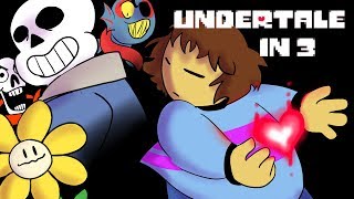 Undertale Complete Storyline Animated in 3 minutes Undertale Animation [upl. by Enimrac778]