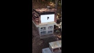 Easy DIY Brick Pizza Oven Part 1 quotthe constructionquot [upl. by Eirb]