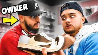 Creasing Sneakers In Sneaker Stores [upl. by Hillard764]