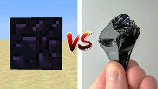 MINECRAFT BLOCKS VS REAL LIFE ROCKS [upl. by Kcirederf710]