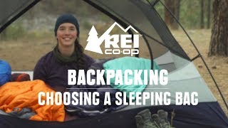 How to Choose Backpacking Sleeping Bags  REI [upl. by Cordi]