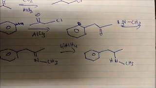 Synthesis of Methamphetamine [upl. by Schuman]