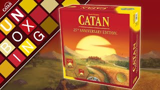 CATAN – 25th Anniversary Edition Unboxing and Reboxing [upl. by Jannelle528]