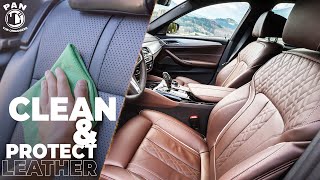 HOW TO CLEAN AND PROTECT LEATHER SEATS [upl. by Esirehc]