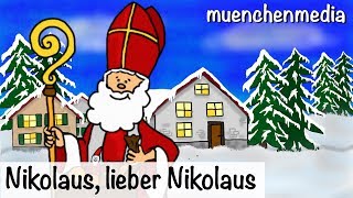 ⭐️ Nikolaus lieber Nikolaus  Weihnachtslieder  Kinderlieder deutsch  muenchenmedia [upl. by Ellinger]