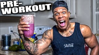 NATURAL PREWORKOUT SMOOTHIEHOMEMADE [upl. by Harifaz]