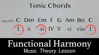 Functional Harmony  Music Theory Lesson [upl. by Stephenie]