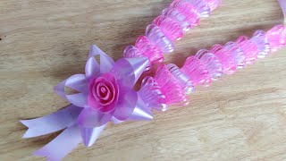 How to make Graduation Garland  DIY Graduation Lei  Ribbon Lei [upl. by Taran971]