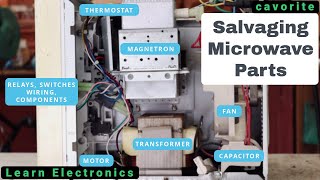 Safely salvaging parts from an old microwave [upl. by Hugh]