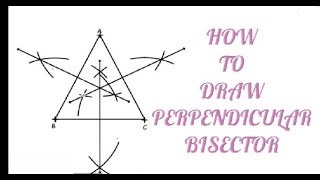 HOW TO DRAW PERPENDICULAR BISECTOR  GEOMETRICAL CONSTRUCTIONS [upl. by Edette]