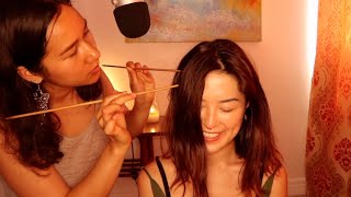 ASMR Real Person Scalp Check Exam with Sticks Compilation Soft Spoken [upl. by Lougheed932]