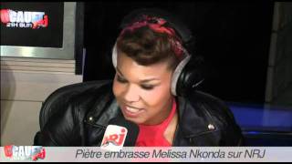 Piètre embrasse Melissa Nkonda  CCauet sur NRJ [upl. by Hannaj]