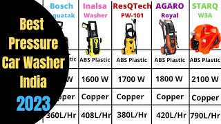 Best Pressure Car Washer in India 2023  Bosch Inalsa ResQTech Agaro STARQ Pressure Car Washer [upl. by Eelynnhoj]