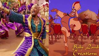 Aladdin Prince Ali Robin WilliamsWill Smith Mashup [upl. by Enoval905]