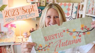 2023 September Sew Sampler Quilt Box Unboxing [upl. by Eelyah685]