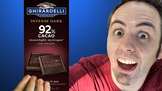 Best Dark Chocolate Brand  Ghirardelli 92 Dark Chocolate Taste Test amp Review [upl. by Ttebroc982]