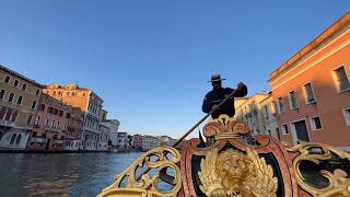 Venice Gondola Ride along Grand Canal and Small Canals [upl. by Kama]