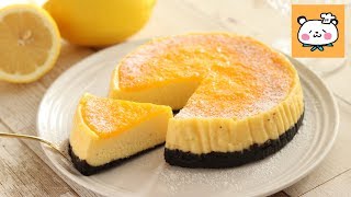 フライパンで作るベイクドチーズケーキとレモンソース Baked cheese cake｜HidaMari Cooking [upl. by Tana]