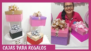 CÓMO HACER CAJAS PARA REGALO PASO A PASO Casa Carmelo [upl. by Artemisa]