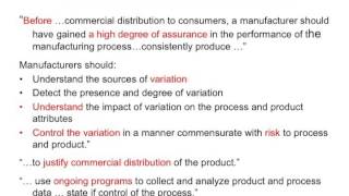 Analyzing the FDA Process Validation Guidance [upl. by Ducan]