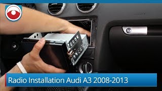 Radio installation Audi A3 20082013 [upl. by Ylrebmic600]