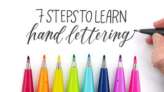 How to Learn Hand Lettering in 2021 7 Easy Steps for Hand Lettering Beginners [upl. by Akemhs]