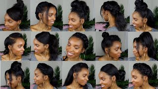 15 HAIRSTYLES FOR STRAIGHT NATURAL HAIR [upl. by Reeves201]