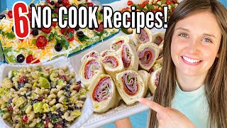 6 Quick amp Easy NOCOOK Meals  The BEST TASTY ThrowTogether Lunch amp Dinner Recipes  Julia Pacheco [upl. by Stoneham]