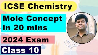 Mole Concept in 20 mins  Class 10 Chemistry ICSE [upl. by Marian407]