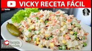 ENSALADA DE ATUN FACIL  VickyRecetaFacil [upl. by Dawson537]