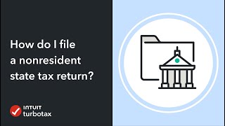 How do I file a nonresident state tax return  TurboTax Support Video [upl. by Eizle]