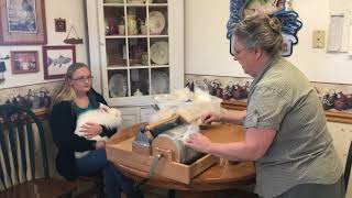 Spinning Angora Wool from Start to Finish [upl. by Amsaj465]