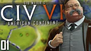 Civilization 6  AMERICAN CONTINENT  Part 1 [upl. by Alacim]