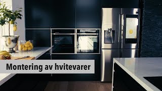 7 Epoq kjøkken – Montering av hvitevarer [upl. by Kcinimod157]