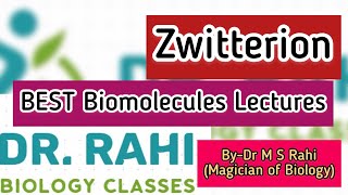 Zwitterion  BIOMOLECULES  Amino acid in Hindi Lecture6 [upl. by Dnalwor]