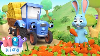 Le petit tracteur bleu 🚜 Dessin animé  HeyKids  Comptine bébé [upl. by Kaliope]