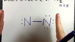 Lewis Structure of N2 Nitrogen Gas [upl. by Enihpad]