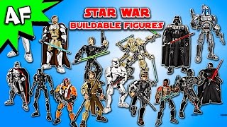 Every Lego Star Wars BUILDABLE FIGURE Set  Complete Collection [upl. by Nevag345]