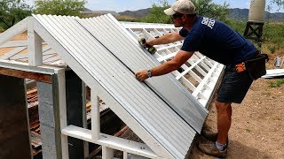 Sunken Greenhouse Revival  Ventilation Polycarbonate Panels part 2 [upl. by Tnahsarp]