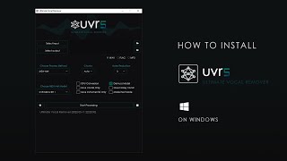 Ultimate Vocal Remover 5 UVR5  how to install [upl. by Dasie649]