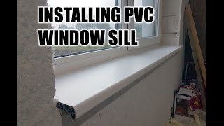 PVC Window Sill Moulding Instalation How to DIY [upl. by Veronique645]