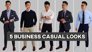 Business Casual Attire For Men amp Dress Code Explained with Lookbook Outfits [upl. by Atsirk]