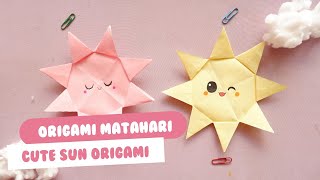 Origami Matahari  Cute Sun Origami [upl. by Hewett]