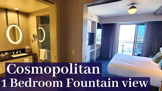 Cosmopolitan Las Vegas  Terrace One Bedroom  Fountain View [upl. by Reba]