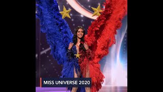 Rabiya Mateo dons PH flaginspired costume at Miss Universe 2020 [upl. by Ryhpez323]