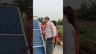 1kw solar panel installation practical [upl. by Latsirk]