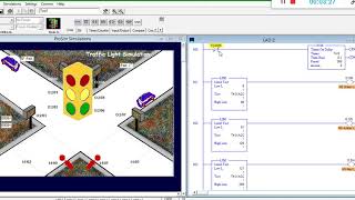 Simple Traffic Light PLC Program [upl. by Aihsat]